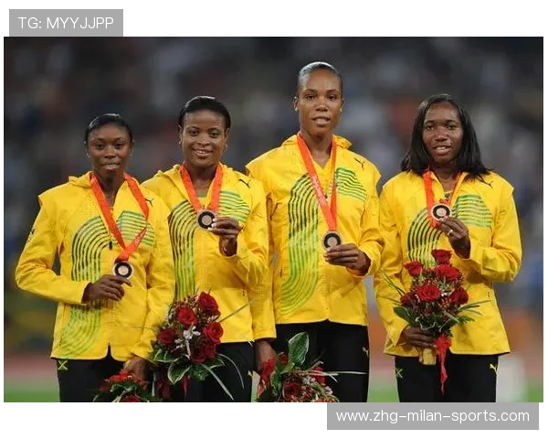 接力赛牙买加队配合默契轻松夺金